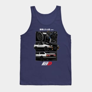 Toyota Ae86 Trueno Initial D Anime version Tank Top